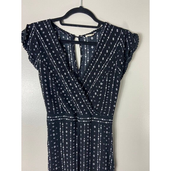 Hem & Thread Jumpsuit - Black And White Arrow S - Picture 3 of 8